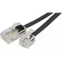 EXERTIS CONNECT telefono adapterio kabelis, RJ11 vyriškas į RJ45 vyrišką, juodas, 15 m EXC911734