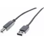 Exertis Connect USB 2.0 kabelis A į B, 60 cm, pilkas 532406