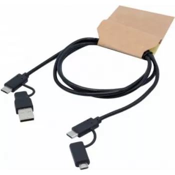 exertis Connect USB-C į Micro-USB B kabelis, USB 2.0, 1 m, juodas 532527