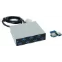 EXSYS EX-1167 7 prievadų USB 3.0 vidinis šakotuvas, 3,5 colio dėklas, VIA VL810 lustas