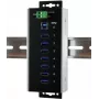 EXSYS EX-1187HMVS-WT 7 prievadų USB 3.2 Gen 1 pramoninis metalinis šakotuvas