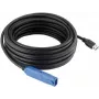EXSYS EX-1406 USB 3.2 Gen 1 aktyvus prailginimo kabelis 10m juodas