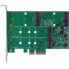 EXSYS EX-3649 Dviejų M.2 SATA III SSD RAID valdiklio plokštė - PCIe 2.0 x2, ASM1062R, RAID 0/1/JBOD, paleidžiama, karšto keitimo, žemo profilio