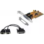 EXSYS EX-43362 2 prievadų RS-232 PCI Express nuoseklusis valdiklio plokštė