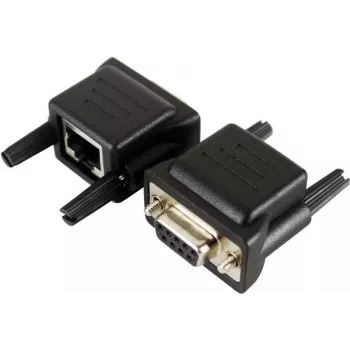 EXSYS EX-47961 RS-232 į RJ-45 konsolės kabelio adapteris, DB9 vyriškas į RJ45 vyrišką, 1,8 m, juodas