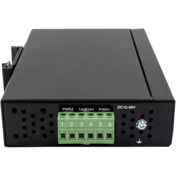 EXSYS EX-6205 8 prievadų pramoninis Ethernet komutatorius, 10/100 Mbps, DIN bėgelis, -40 iki 75°C