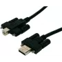 EXSYS EX-K1555V USB 2.0 kabelis, Type-A male į Type-B male su sparnuotosiomis veržlėmis, 5 m, juodas