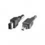 EXSYS FireWire 400 kabelis 6 kontaktų į 4 kontaktus, 1,5 m, juodas EX-K6811