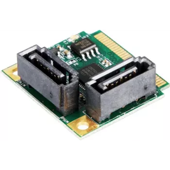 EXSYS Mini PCIe SATA III valdiklis, 2 prievadų, 6Gbps, ASM1061, Full-Height EX-48080-2