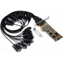 EXSYS PCIe 16 prievadų RS-232 nuosekliosios sąsajos plokštė su SystemBase lustų rinkiniu, 921,6 Kbps, 15KV ESD, žemo profilio EX-44316-2