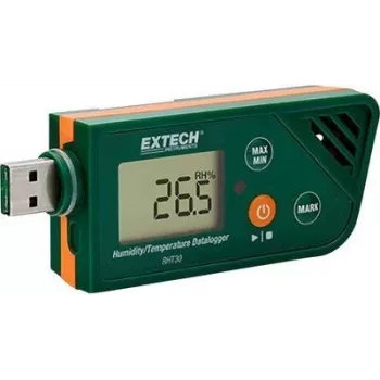 Extech RHT30 temperatūros ir drėgmės USB duomenų registratorius su PDF ataskaitų generavimu