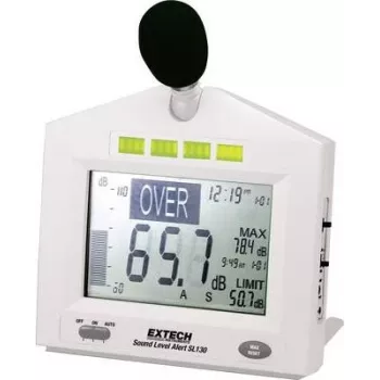 EXTECH SL130G garso lygio monitorius su duomenų registravimu, 30-130 dB, USB, A/C svorinis filtras
