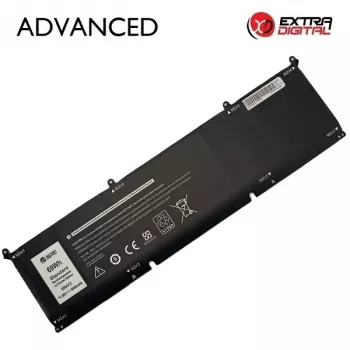 Extra Digital Advanced nešiojamojo kompiuterio baterija, skirta Dell Latitude E5440/E5540, Precision M2800 (69KF2, 6000mAh, 11.1V, 6 elementų, juoda)
