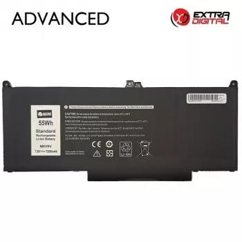 Extra Digital Advanced nešiojamojo kompiuterio baterija, skirta Dell MXV9V - 7200mAh 82Wh 11.4V 9-Cell Li-ion pakaitalas
