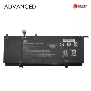 Extra Digital Advanced pakaitinė baterija HP Spectre x360 15-ch serijai – 4000mAh ličio polimerų, 15.4V, 4 elementų, juoda