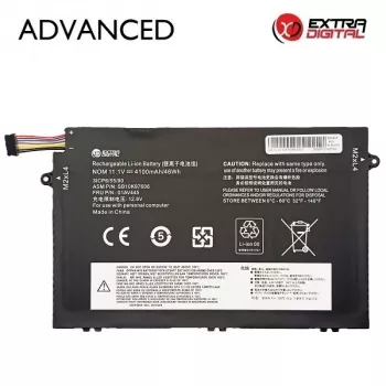 Extra Digital Advanced Replacement Battery, skirta Lenovo ThinkPad T470 T480 A475 A485 T570 T580 P51S P52S, 01AV445, 4100mAh, 11.4V, Li-ion, 6-cell, juoda