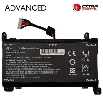 Extra Digital Advanced Replacement Laptop Battery, skirta HP FM08 (NB462599) – 5200mAh, 14.4V, 8 elementų, 16 kontaktų, juoda