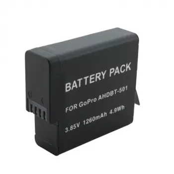 Extra Digital AHDBT-501 Li-ion Camera Battery 1260mAh, skirta GoPro HERO5/6/7 Black ir HERO (2018)