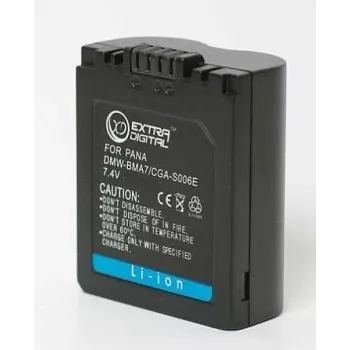 Extra Digital CGA-S006E Li-Ion Camera Battery 3.7V 1200mAh, skirta Panasonic Lumix DMW-BCC12