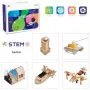 EXTRA DIGITAL Wooden Construction Kit Set Young Inventors Laboratory, 5 Educational Models