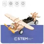 EXTRA DIGITAL Wooden Construction Kit Single Propeller Airplane Educational Model