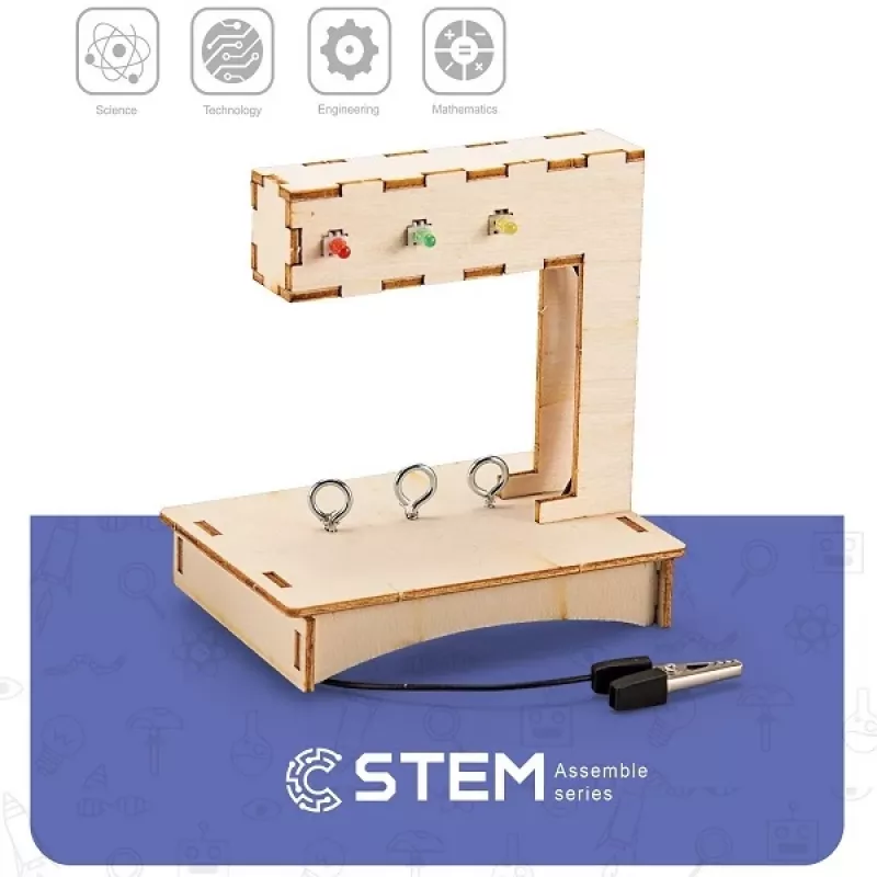 EXTRA DIGITAL Wooden Traffic Light Educational Model