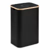 EXTRALINK Black Forest grąžinamų butelių krepšelis, sulankstomas, 100L, juodas