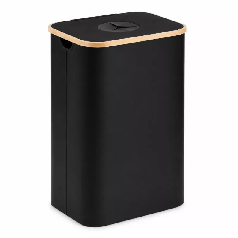 EXTRALINK Black Forest grąžinamų butelių krepšelis, sulankstomas, 100L, juodas