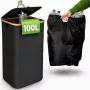 EXTRALINK Black Forest grąžinamų butelių krepšelis, sulankstomas, 100L, juodas