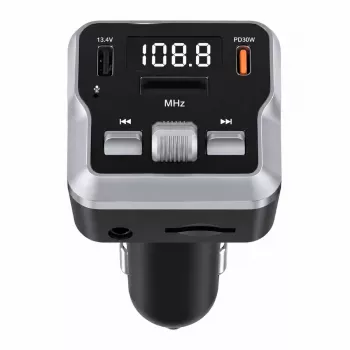 EXTRALINK Bluetooth FM siųstuvas su 2 USB įkrovimo prievadais ir „MicroSD“ kortelių lizdu