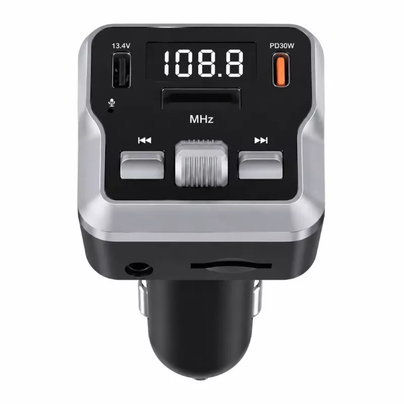 EXTRALINK Bluetooth FM siųstuvas su 2 USB įkrovimo prievadais ir „MicroSD“ kortelių lizdu