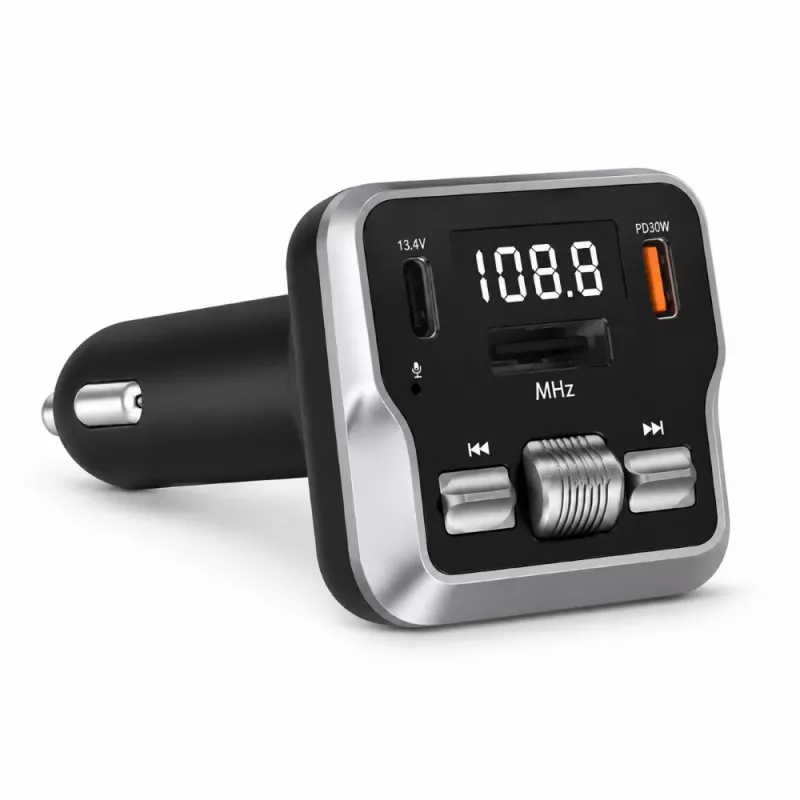 EXTRALINK Bluetooth FM siųstuvas su 2 USB įkrovimo prievadais ir „MicroSD“ kortelių lizdu