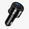EXTRALINK Bluetooth FM siųstuvas su 2x USB įkrovikliu, laisvų rankų skambučiais, juodas
