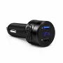 EXTRALINK Bluetooth FM siųstuvas su 2x USB įkrovikliu, laisvų rankų skambučiais, juodas