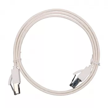 EXTRALINK Cat.8 U/FTP Plokščias Ethernet pataisos kabelis 1m 40G Baltas