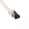 EXTRALINK Cat 8 U/FTP plokščias pataisos kabelis 3 m 40G baltas