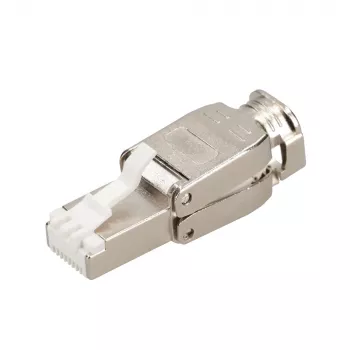 Extralink CAT6A RJ45 įrankio nereikalaujanti jungtis – UTP 8P8C auksuota 10Gbps Ethernet kištukas