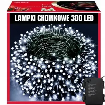 EXTRALINK Kalėdinės lemputės 300 LED lauko ir vidaus, šalta balta, 21,7 m