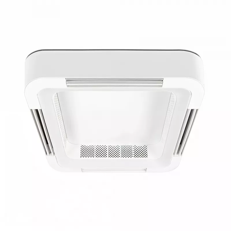 Extralink Cube Air 23 išmanus WiFi lubų ventiliatorius su šviesa, baltas, 59 cm, valdymas programėle