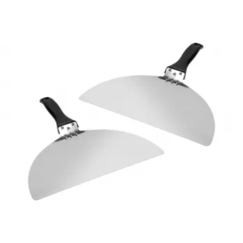 Extralink Home Nerūdijančio plieno picos mentelių rinkinys (2 vnt.) – 30x30 cm, atsparus karščiui iki 250°C