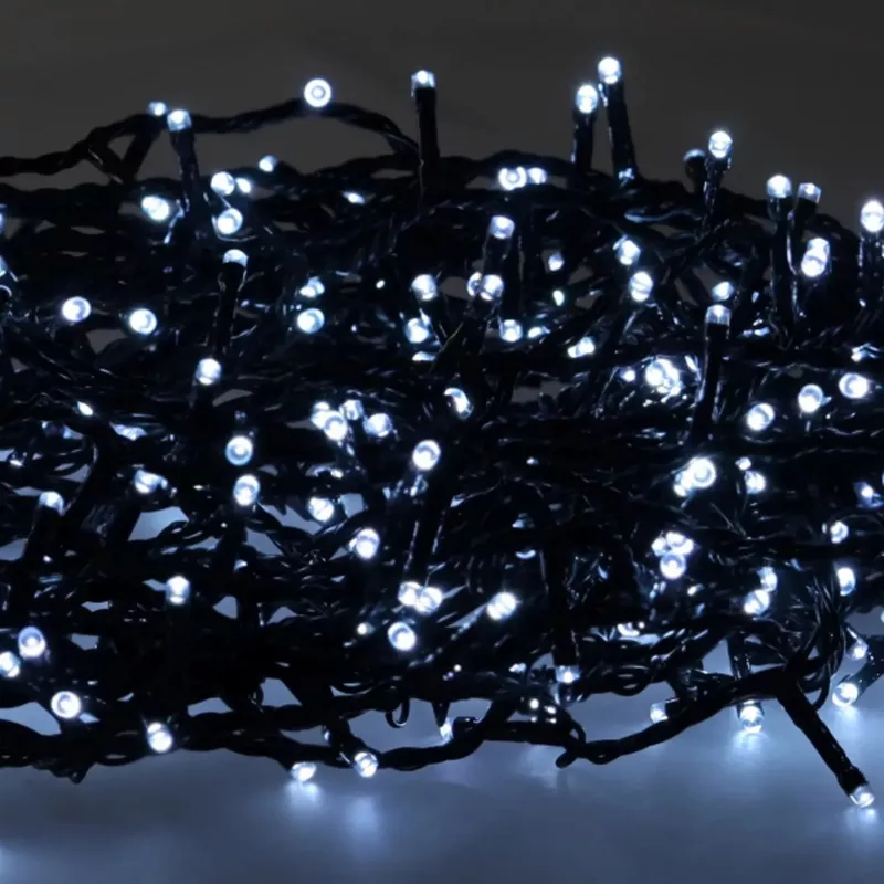 Extralink LED girlianda 200 LED šaltai baltos šviesos 10m + 3m IP44 vidaus / lauko