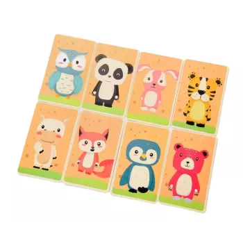 EXTRALINK TOYS Magnetinė dėlionė knyga Gyvūnai 68 dalys