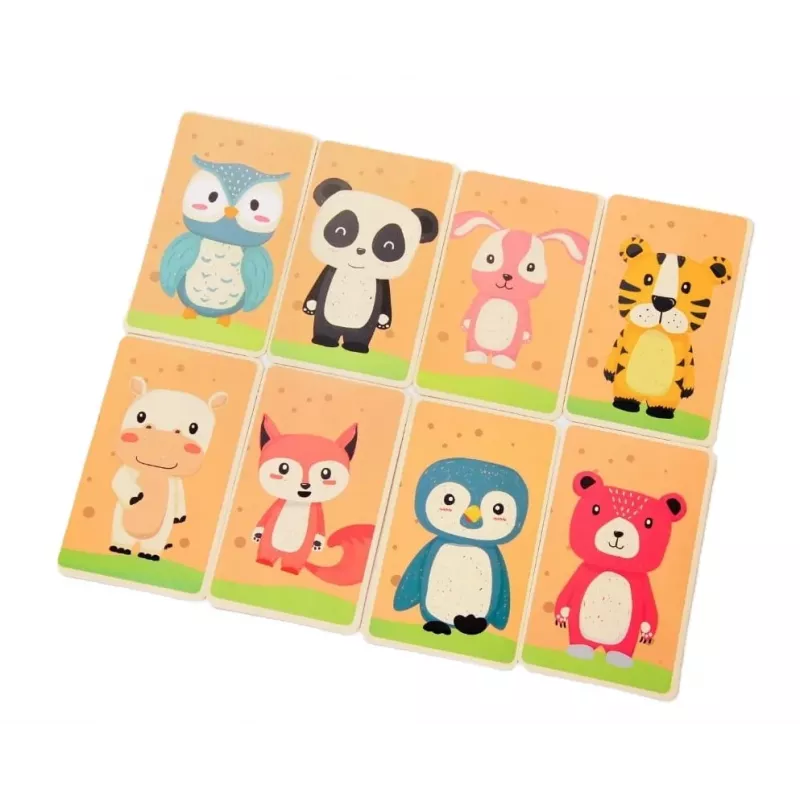 EXTRALINK TOYS Magnetinė dėlionė knyga Gyvūnai 68 dalys