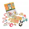 EXTRALINK TOYS Magnetinė dėlionė knyga Gyvūnai 68 dalys