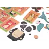 EXTRALINK TOYS Magnetinė dėlionė knyga Gyvūnai 68 dalys