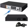 Extralink VICTOR 8 prievadų Gigabit PoE+ valdomas komutatorius su 2 SFP, 150W biudžetu, L2+