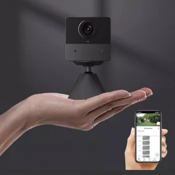 EZVIZ CB2 2K+ 3MP 4G LTE baterijinė apsaugos kamera su spalvotu naktiniu matymu, IP65, PIR detekcija, dvipusiu pokalbiu, „MicroSD“ iki 512 GB