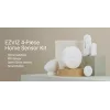 EZVIZ CS-B1 Namų jutiklių rinkinys – Zigbee 3.0 šliuzas, PIR judesio jutiklis ir kontaktinis jutiklis, Wi-Fi, 90 dB sirena, baltas
