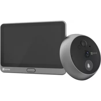 Ezviz CS-CP4 2MP Wi-Fi skaitmeninis durų žiūronas su 4.3 colio ekranu, sidabrinis