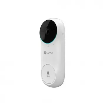 EZVIZ DB2C belaidis vaizdo skambutis 1080p Full HD, 160° FoV, naktinis matymas, dvipusis garsas, IP65, maitinamas baterija, veikia su Alexa/Google Assistant